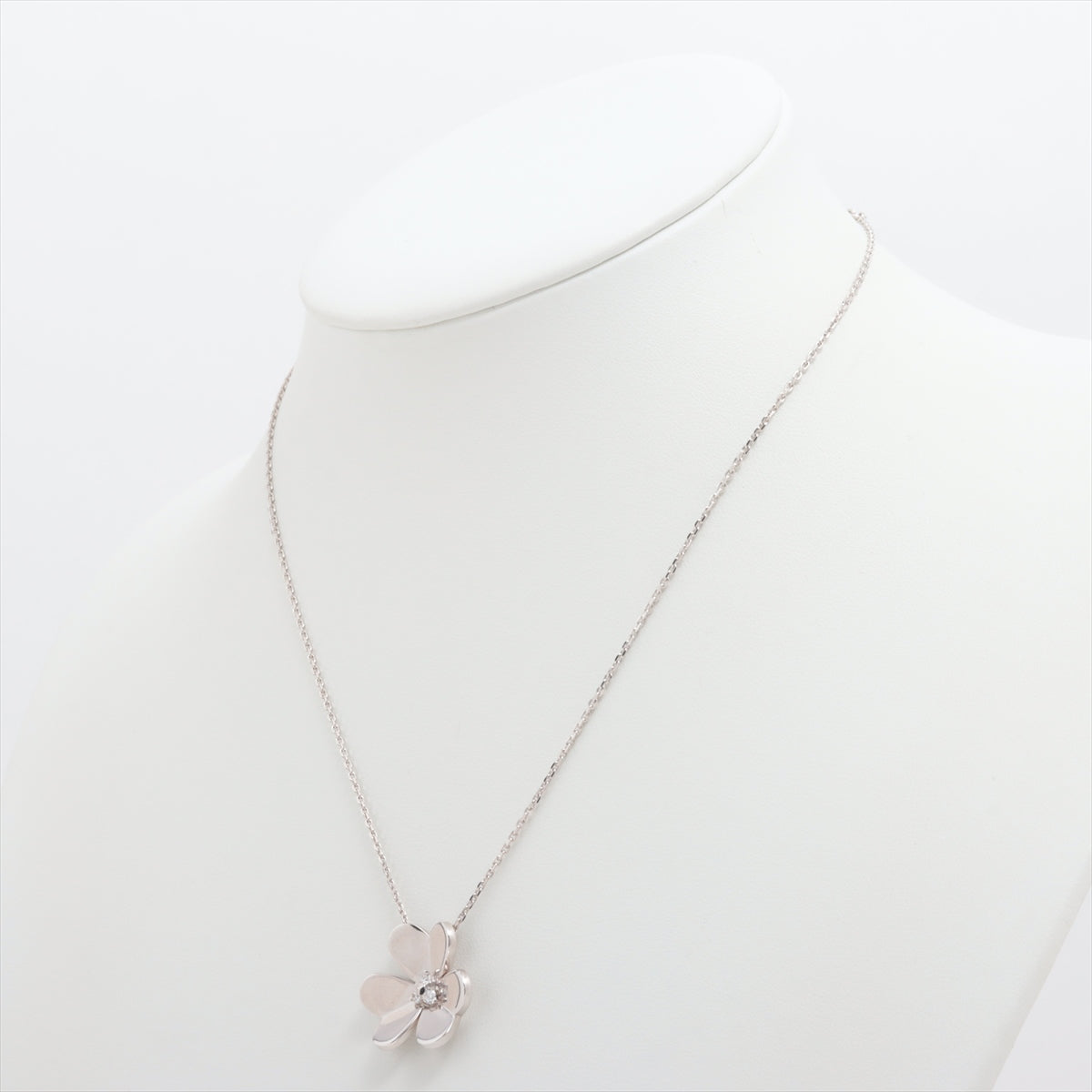 Van Cleef & Arpels Frivole Large Diamond Necklace 750(WG) 8.9g