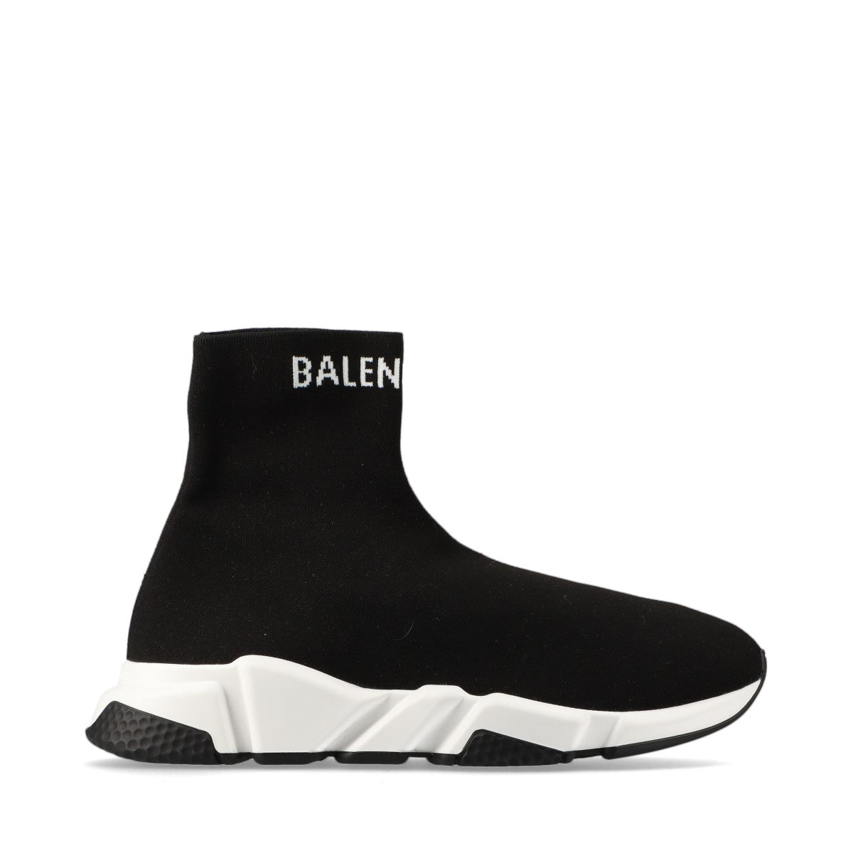Balenciaga Speed trainer Knit High-top Sneakers 27cm Men's Black × White There is a box