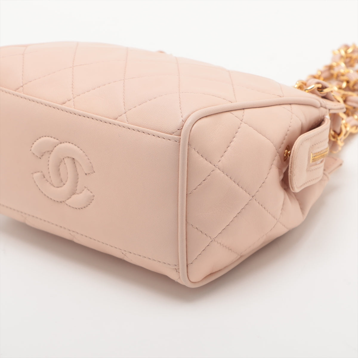 Chanel Matelasse Lambskin Chain shoulder bag Pink Gold Metal fittings 3XXXXXX
