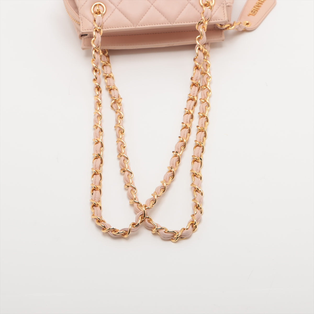 Chanel Matelasse Lambskin Chain shoulder bag Pink Gold Metal fittings 3XXXXXX