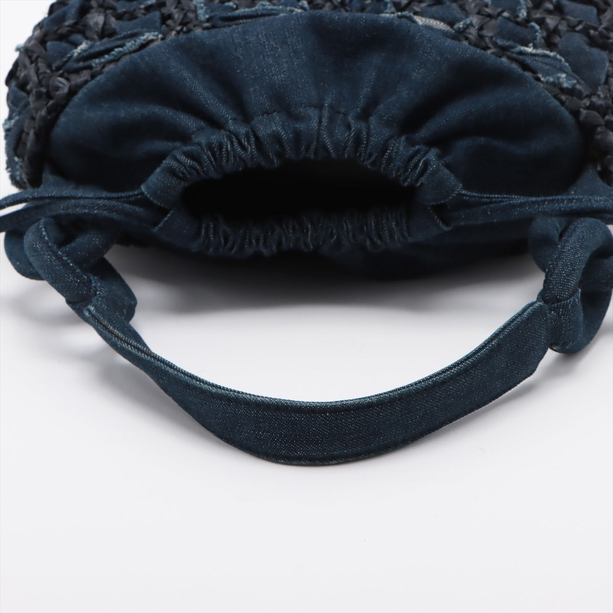 Chanel Coco Mark Denim Hand bag Purse Blue 10XXXXXX
