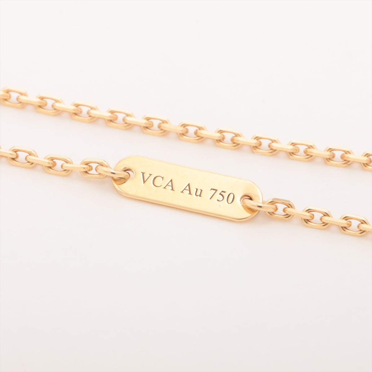 Van Cleef & Arpels Vintage Alhambra Onyx Necklace 750(YG) 5.3g VCARA45800