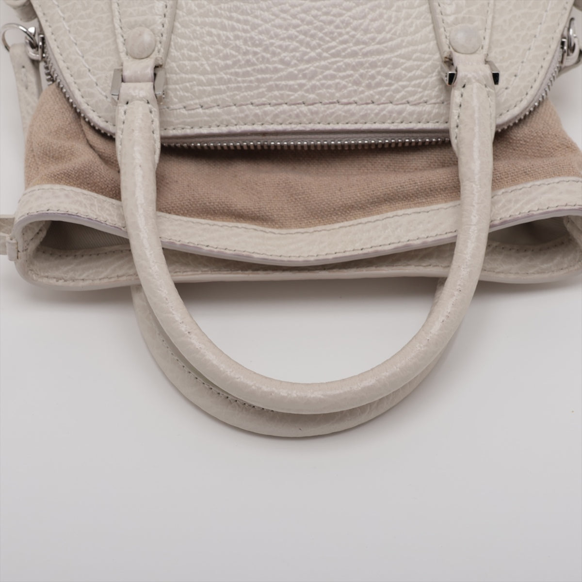 Maison Margiela 5AC Canvas & Leather 2 Way Handbag Beige