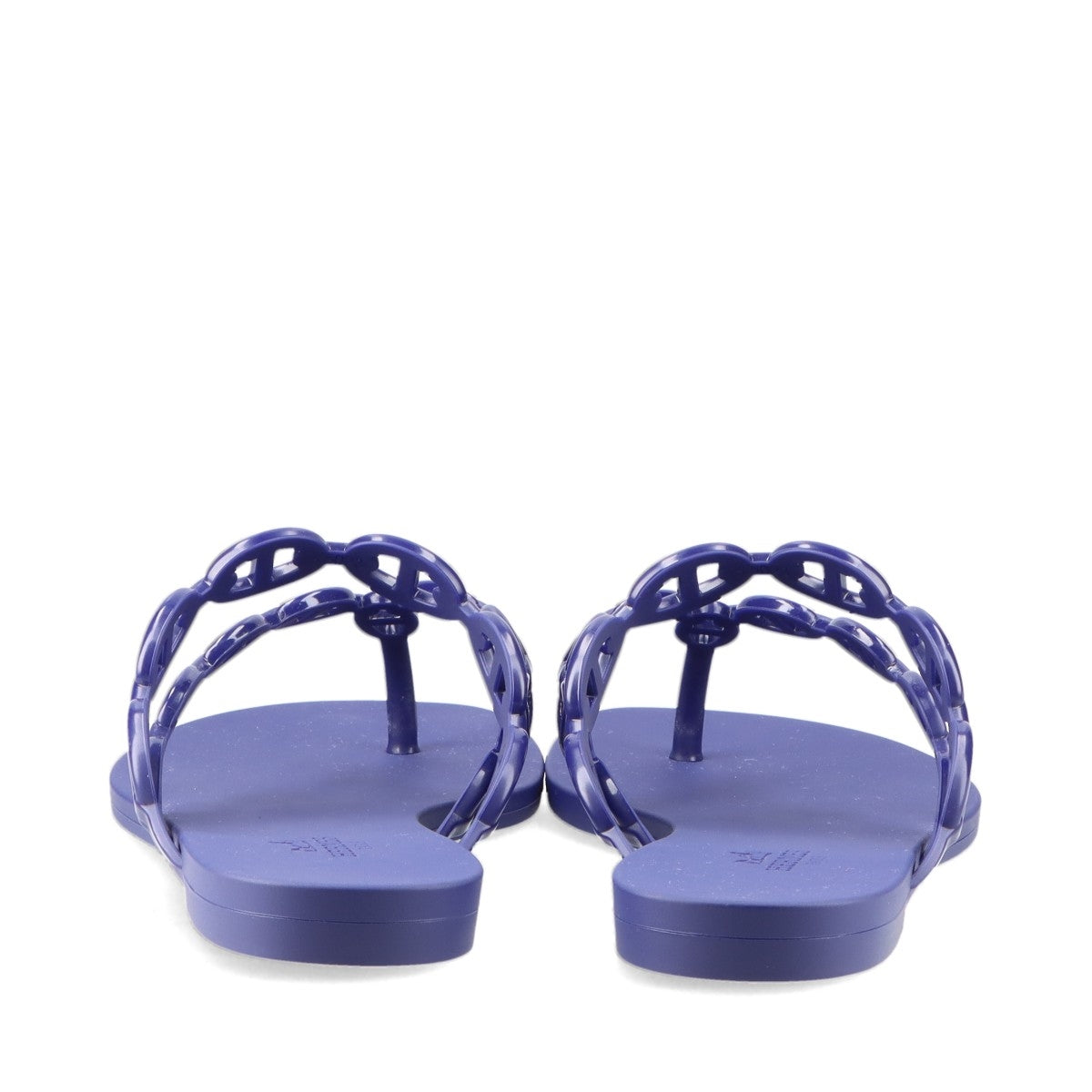 Hermès Island Rubber Sandals EU37 Ladies' Purple Chaîne d'Ancre box There is a bag