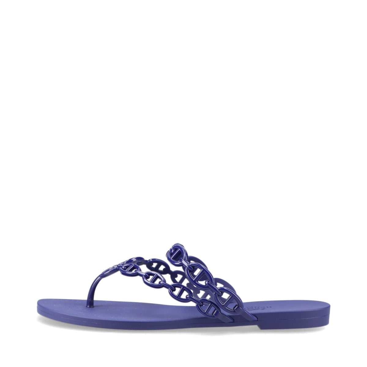 Hermès Island Rubber Sandals EU37 Ladies' Purple Chaîne d'Ancre box There is a bag