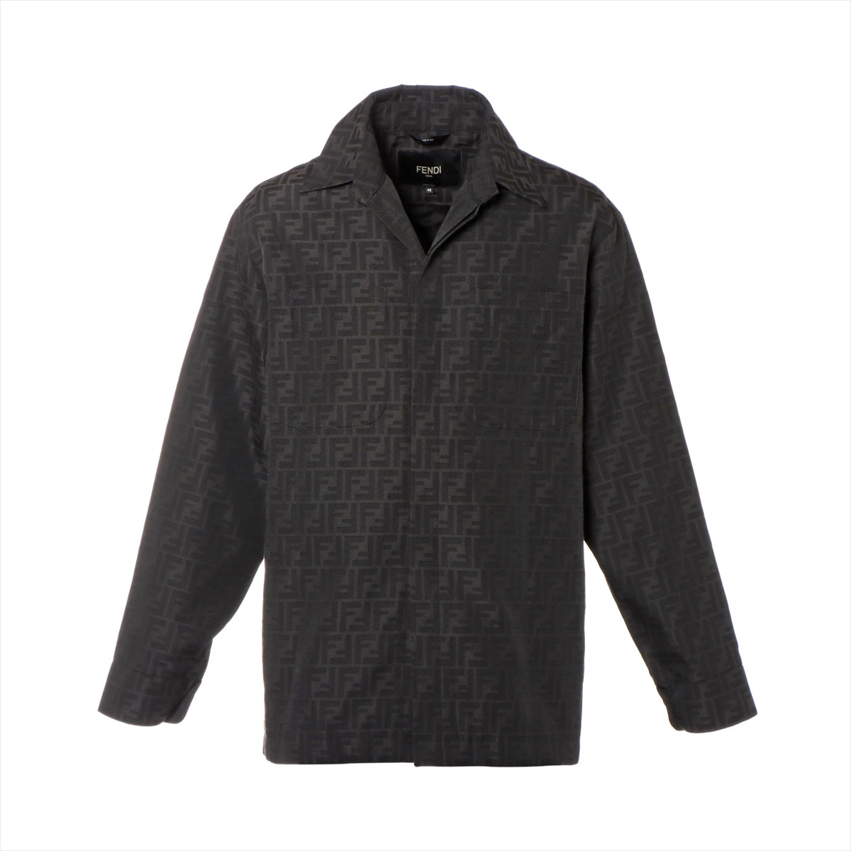 Fendi ZUCCa 23 years Cotton & Polyester Jacket 48 Men's Grey  FF jacquard fabric FW1141