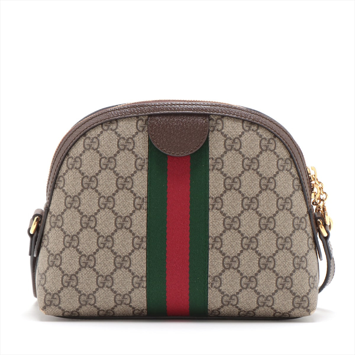 Gucci GG Supreme Ophidia PVC & leather Shoulder Bag Beige 499621