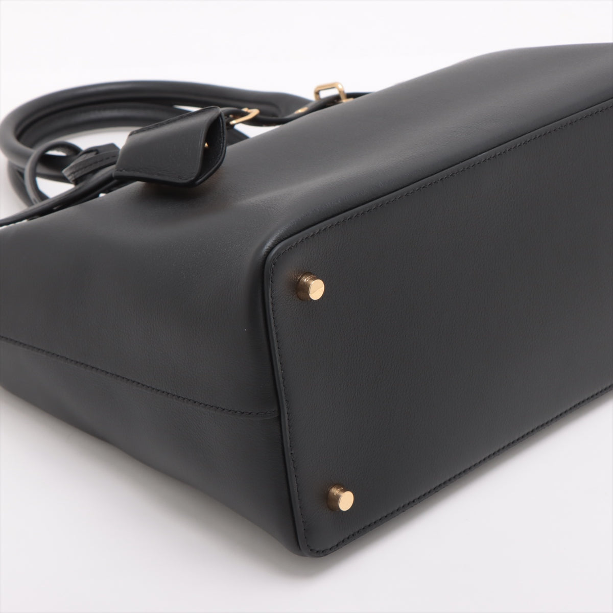 Celine Conti Leather Tote Bag Black