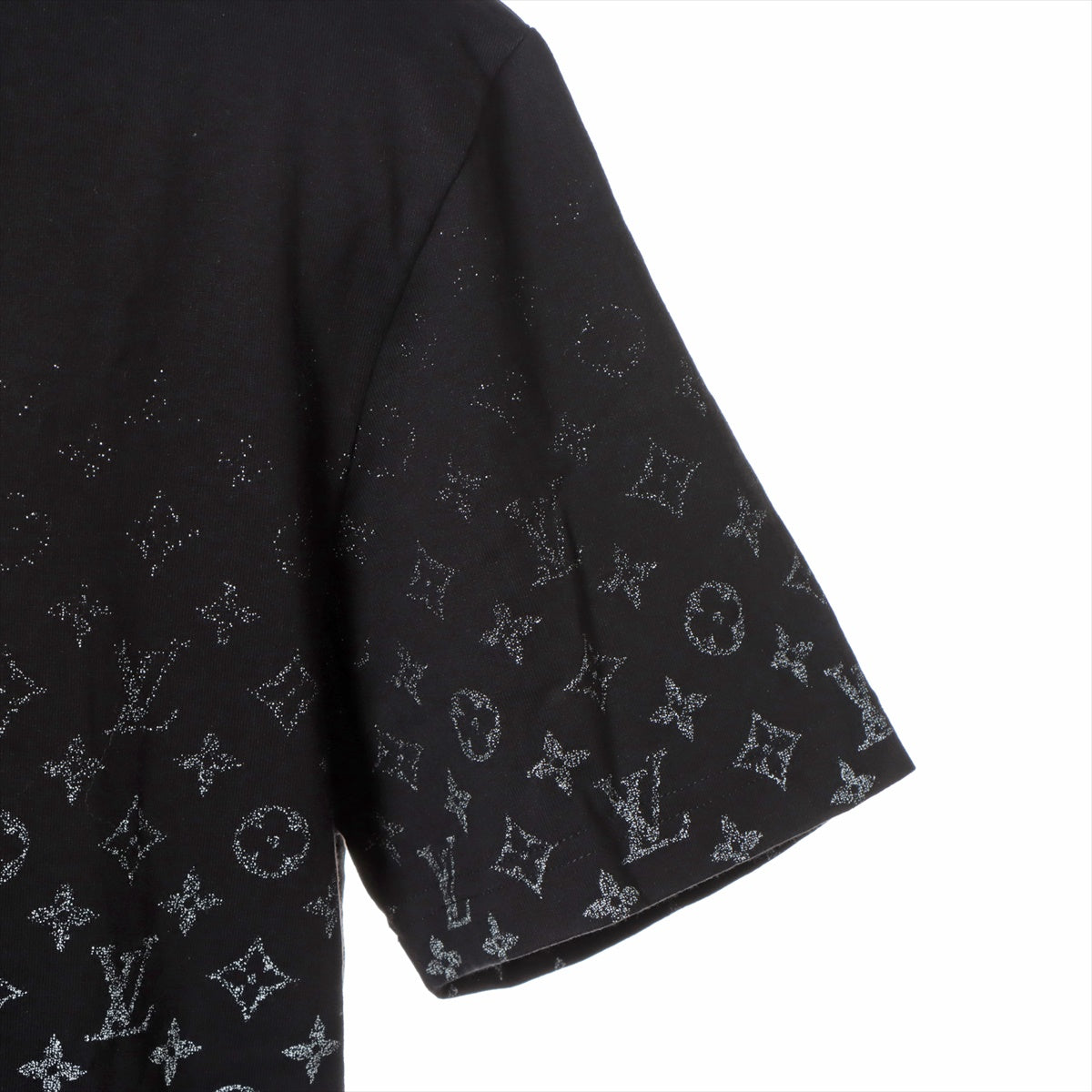Louis Vuitton 23AW Cotton T-shirt L Men's Black  Monogram gradient RM232Q