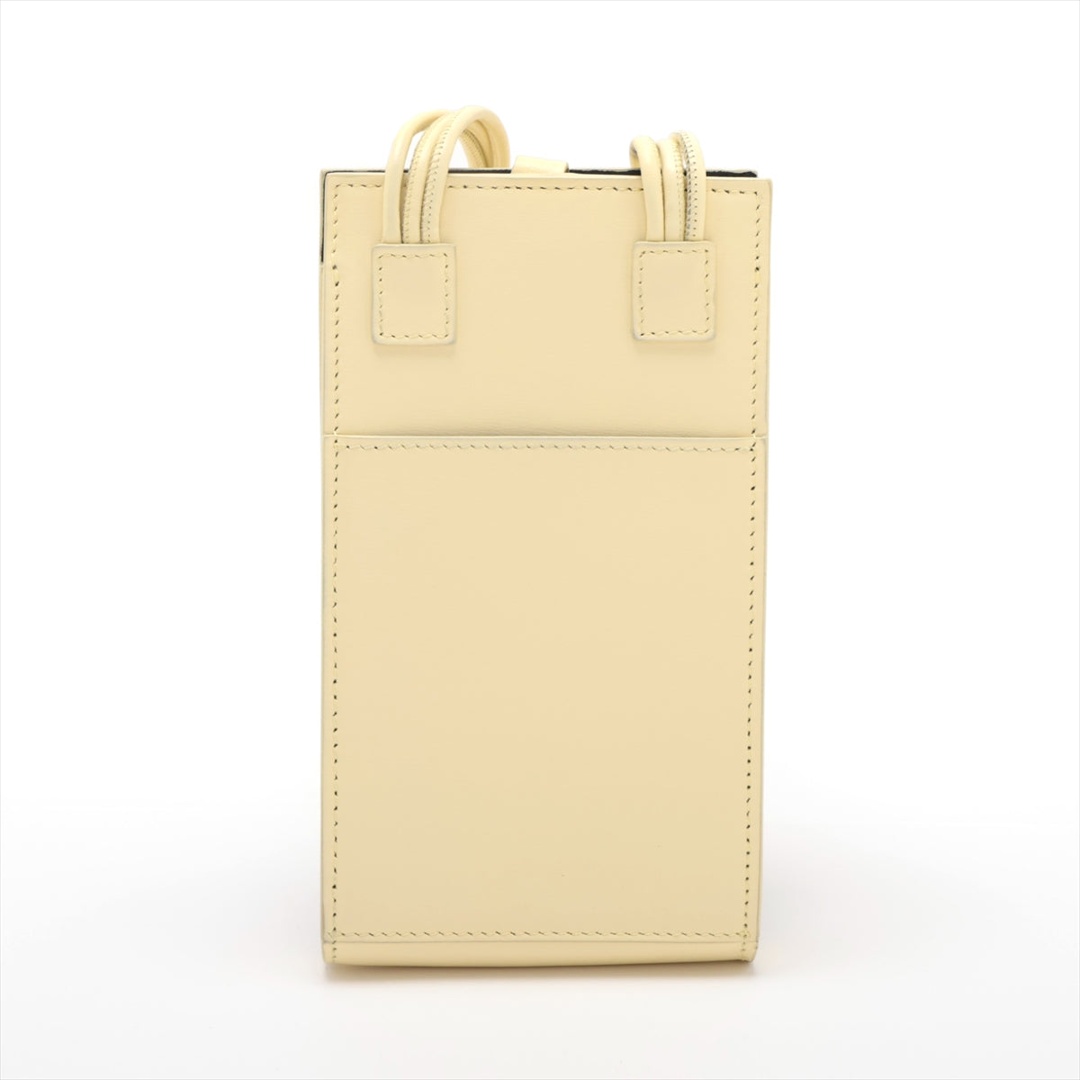 Jil Sander Tangle Leather Shoulder Bag Yellow