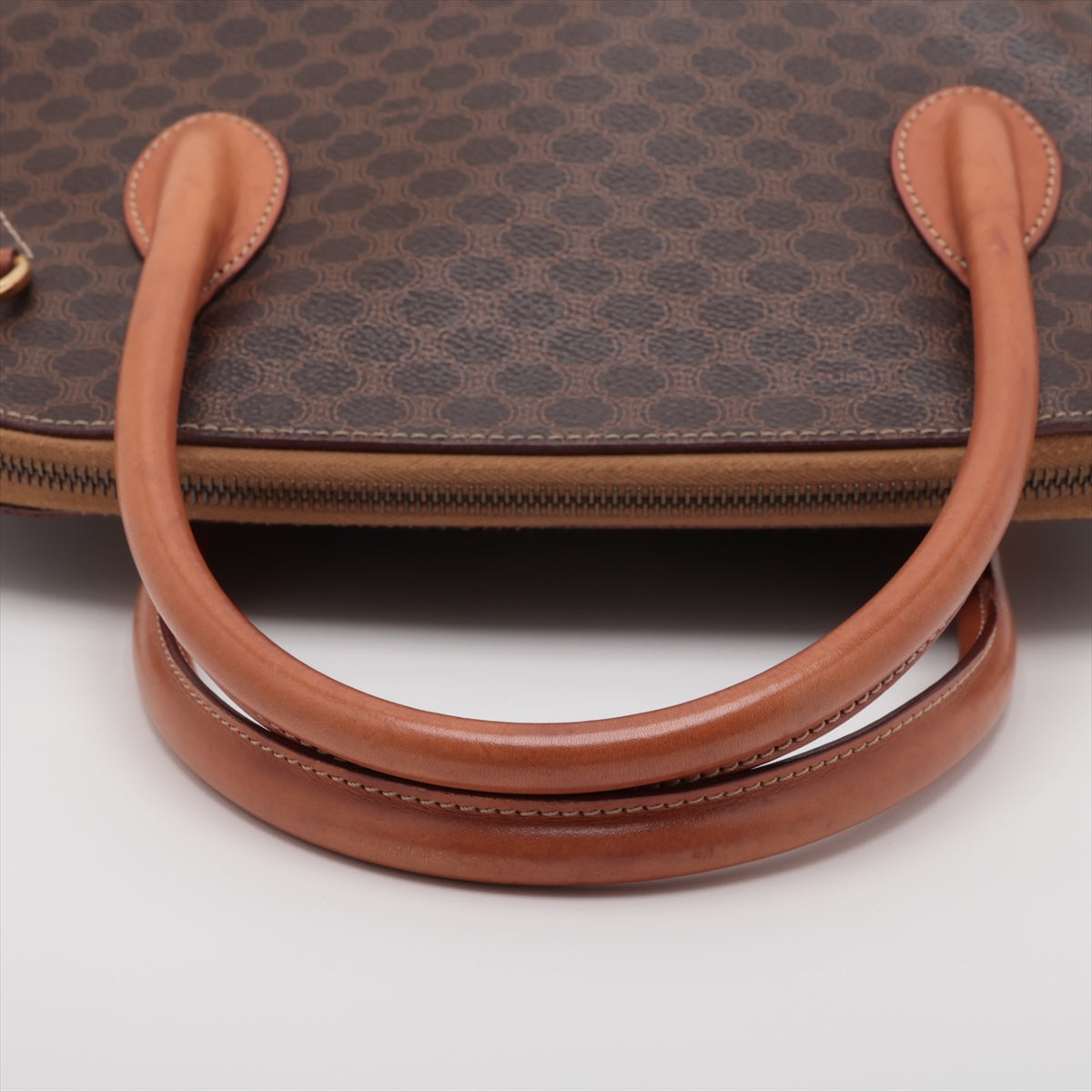 Celine Macadam PVC & leather Handbag Brown