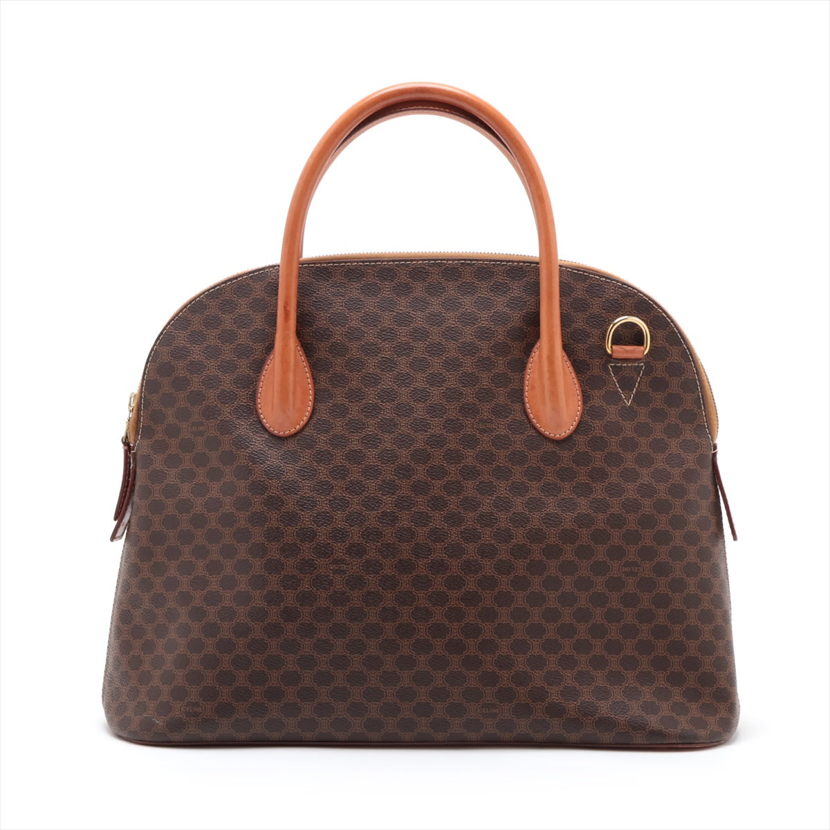 Celine Macadam PVC & leather Handbag Brown