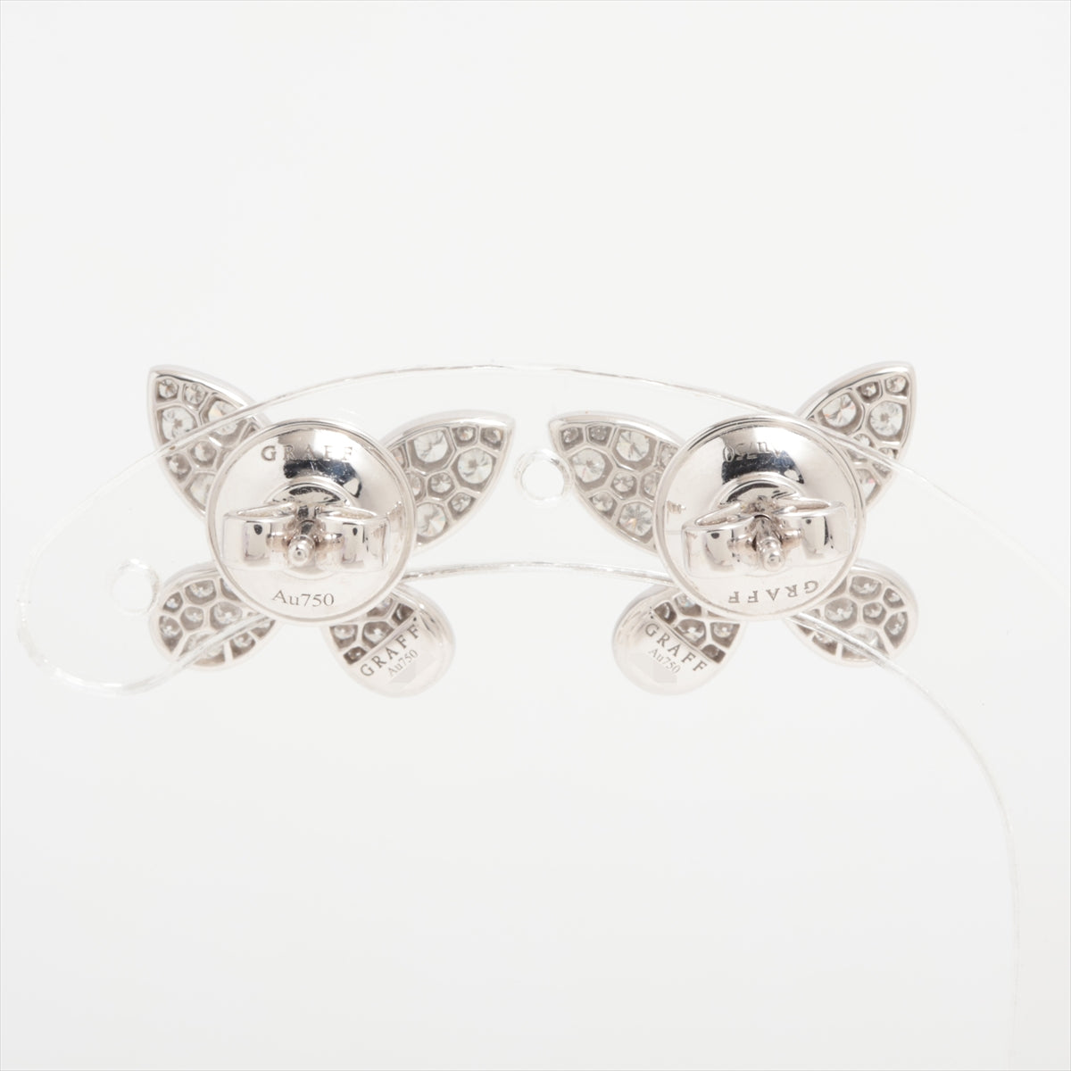 graphs Butterfly Pavé Diamond Earrings 750(WG) 5.6g