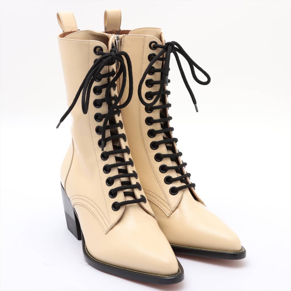 Chloe Leather Boots 39 Ladies' Yellow gold