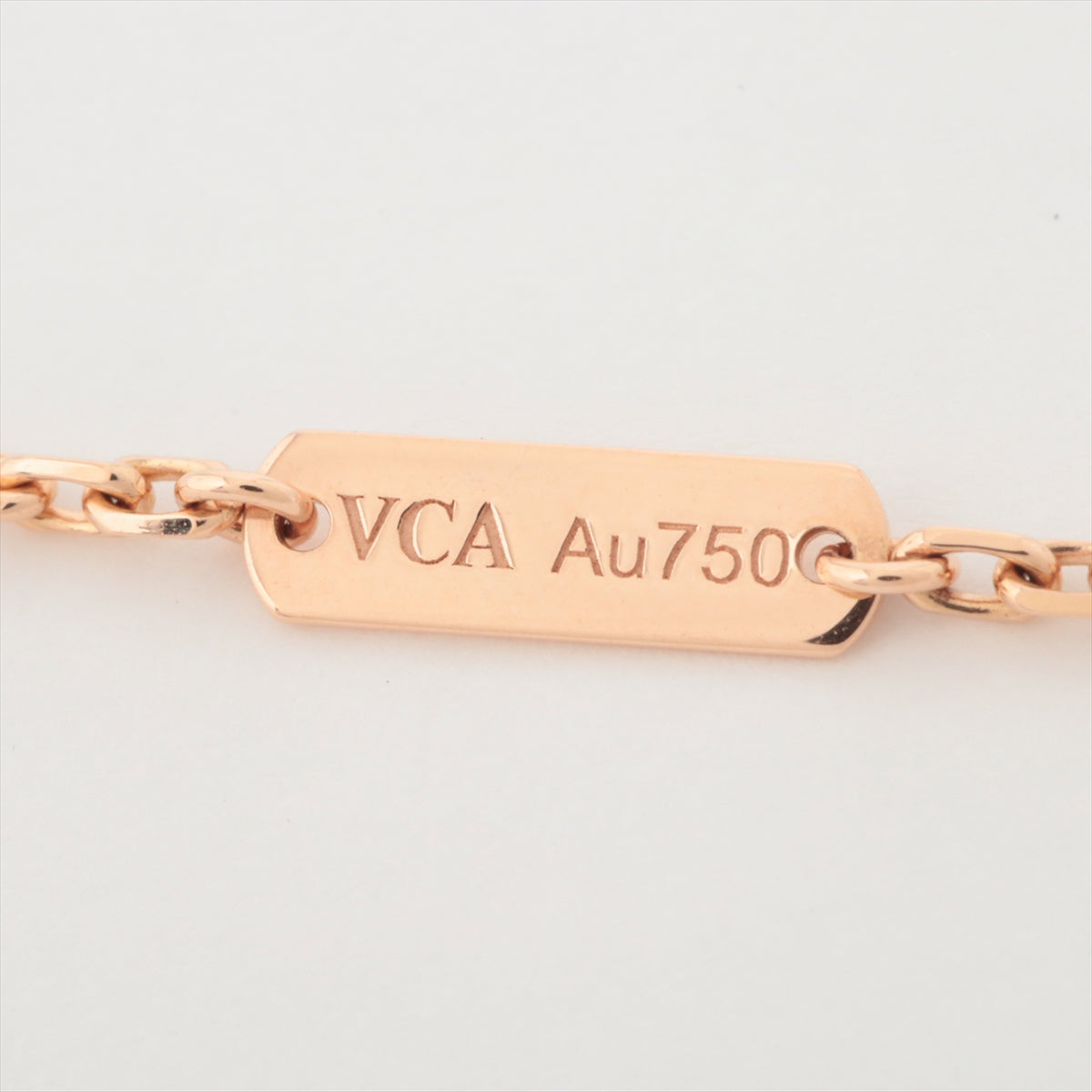 Van Cleef & Arpels Magic Alhambra Long Letter Wood Necklace 750(PG) 13.9g