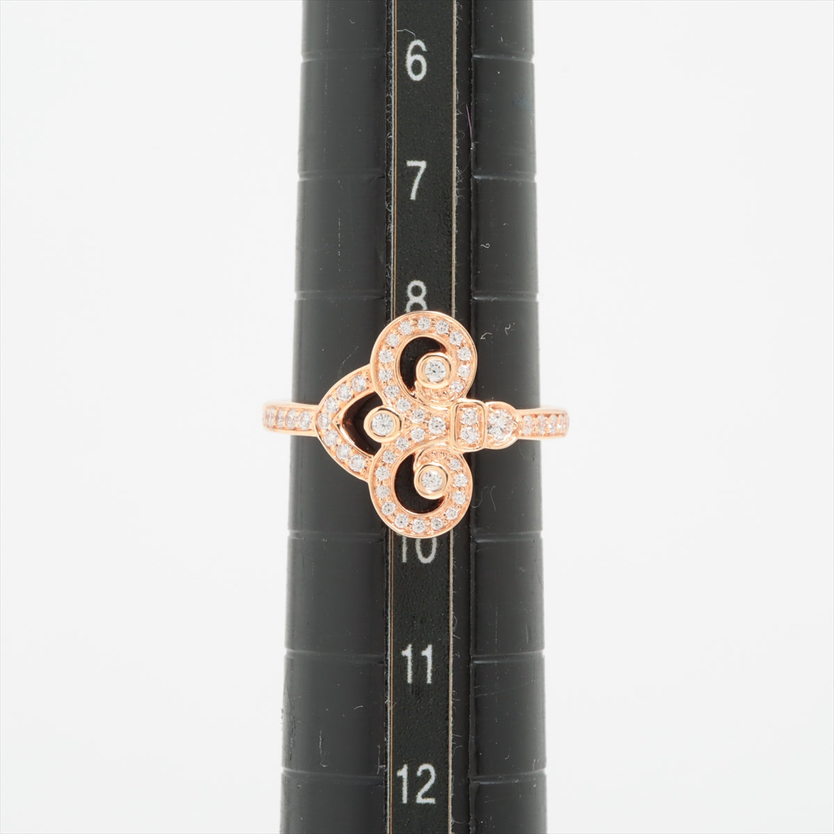 Tiffany Fleur-de-Lys Diamond Ring 750(PG) 4.0g