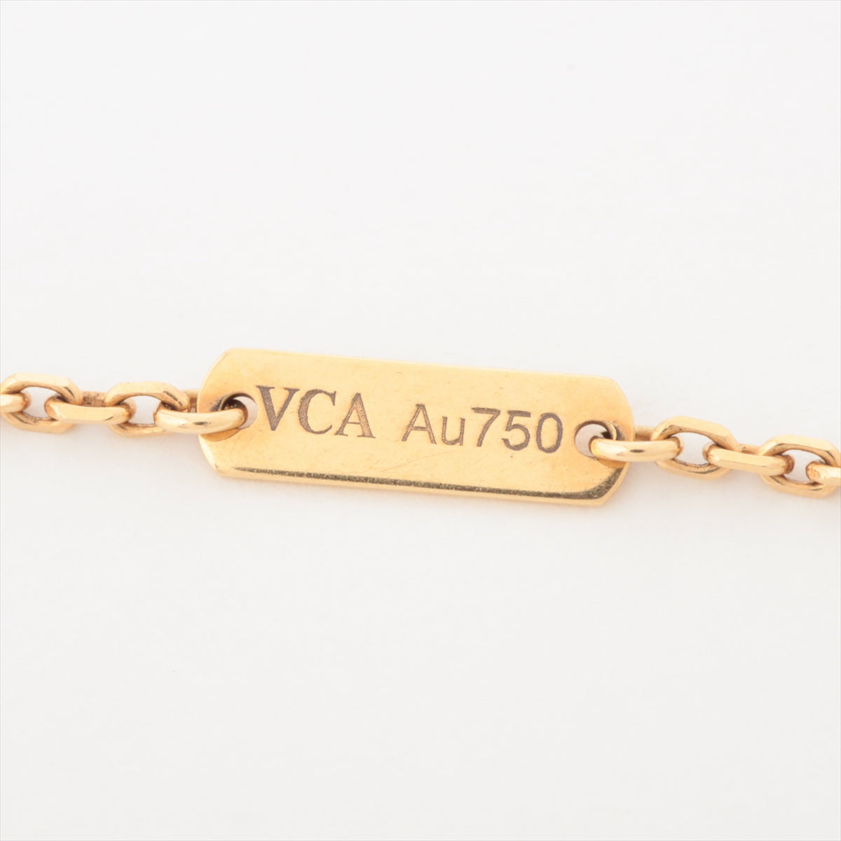 Van Cleef & Arpels Vintage Alhambra 1P Diamond Sable Necklace 750(YG) 6.5g 2019 Christmas limited