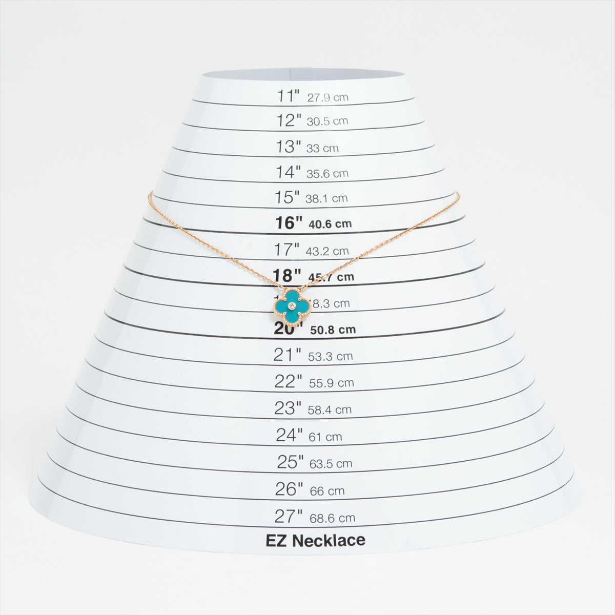 Van Cleef & Arpels Vintage Alhambra 1P Diamond Sable Necklace 750(YG) 6.5g 2019 Christmas limited