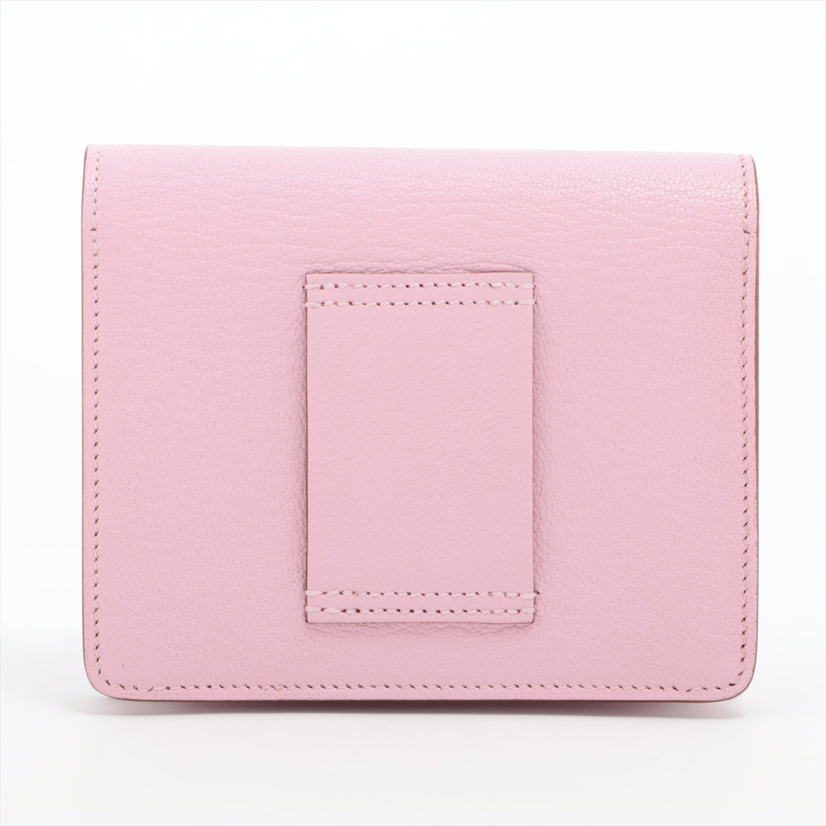 Hermès Louris Slim Compact Wallet Chèvre Mysore Wallet Pink Silver Metal Fittings U: 2022 Lowris