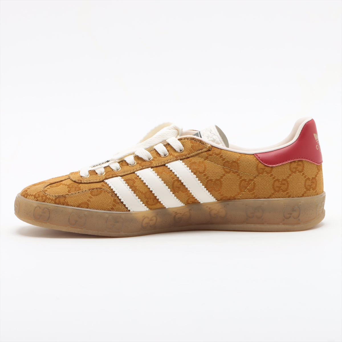 Gucci x adidas Gazelle Canvas & leather Sneakers 25.5㎝ Ladies' Brown HQ8850