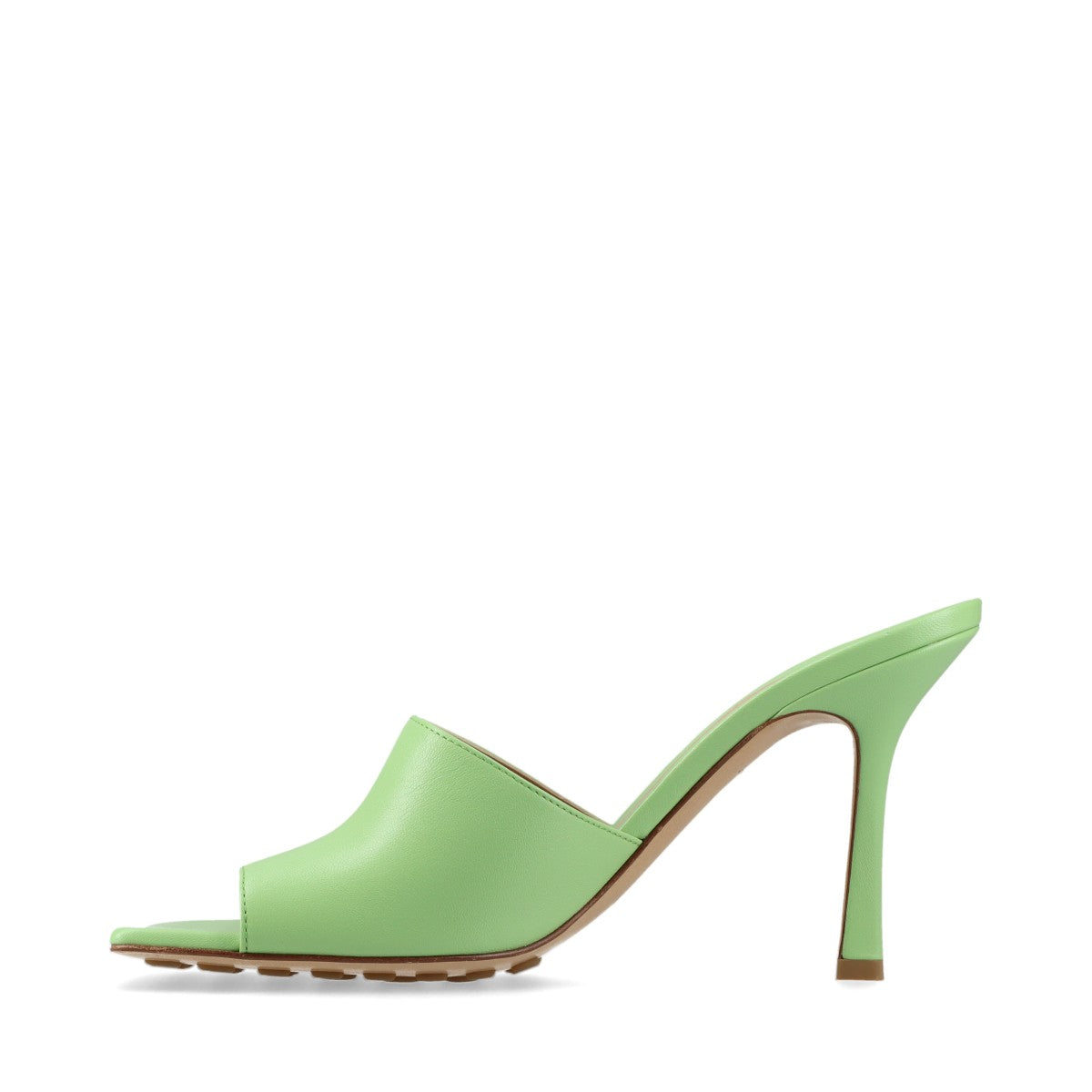 Bottega Veneta Leather Sandals 39 Ladies' light green replacement lift There is a storage bag stretching