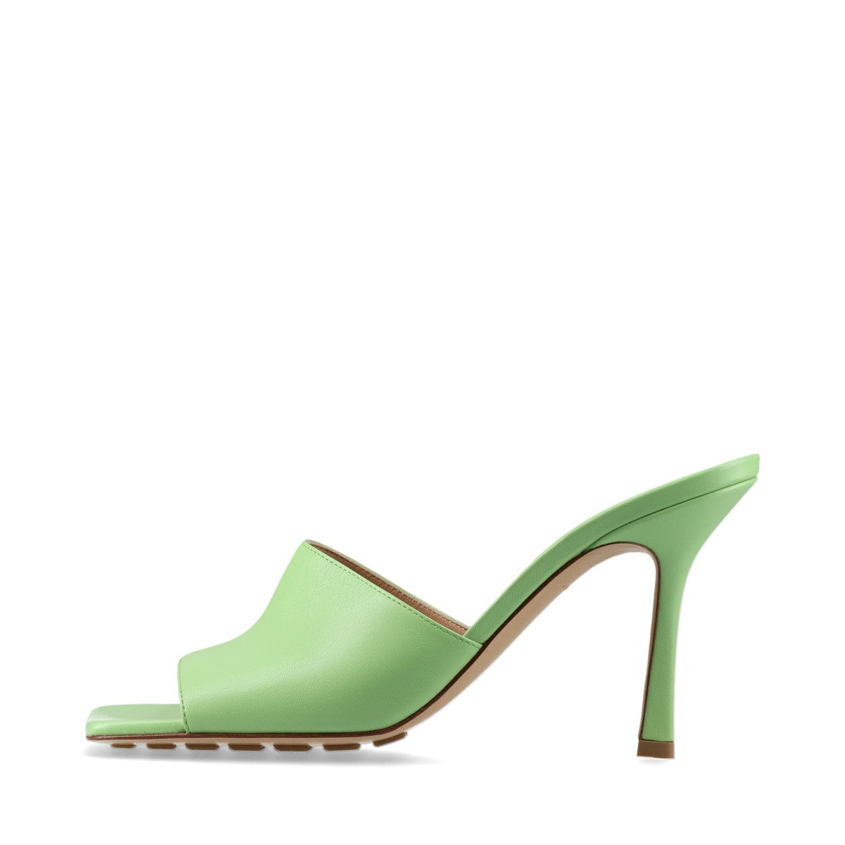 Bottega Veneta Leather Sandals 39 Ladies' light green replacement lift There is a storage bag stretching