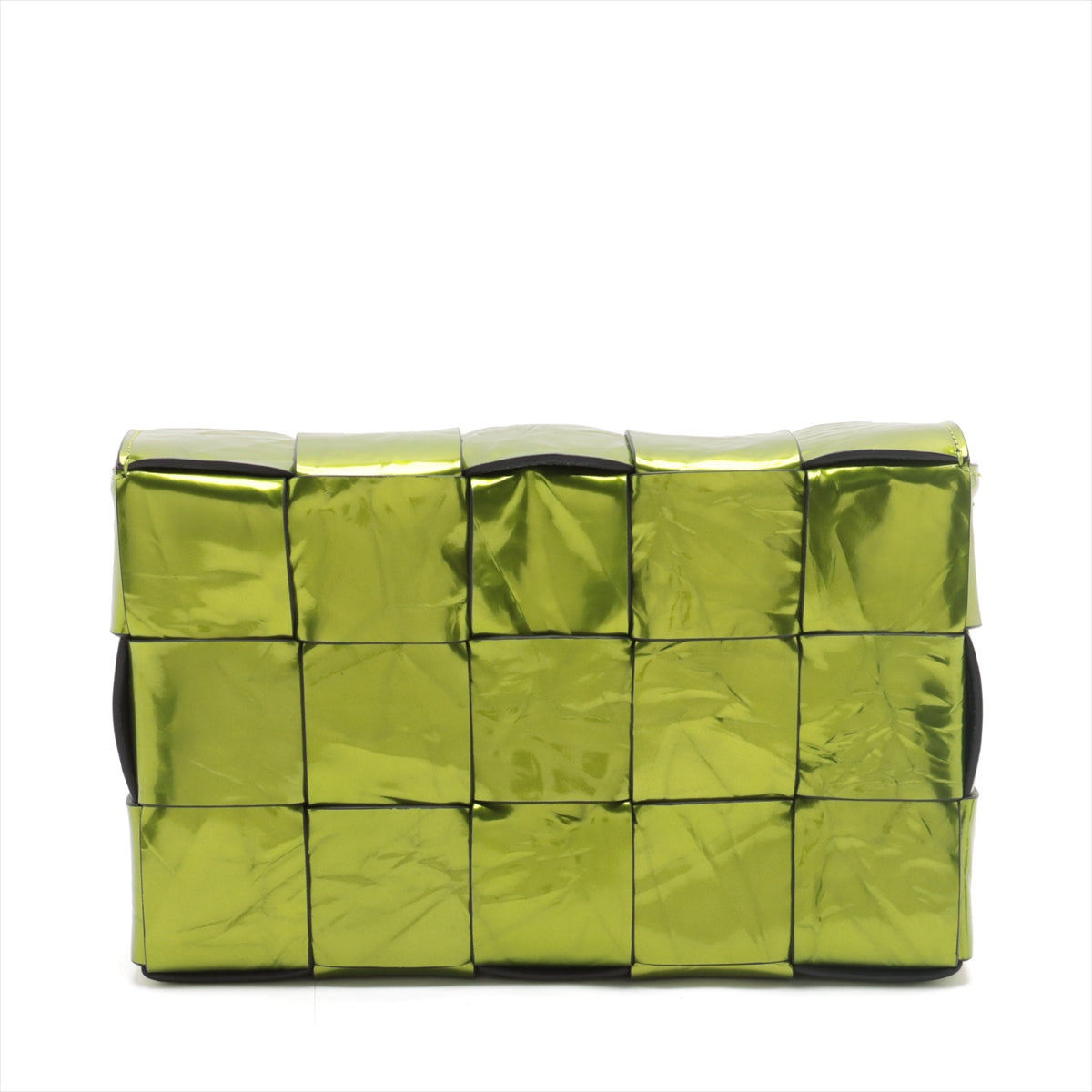 Bottega Veneta Maxi Intrecciato PADDET Coating leather Shoulder Bag Green
