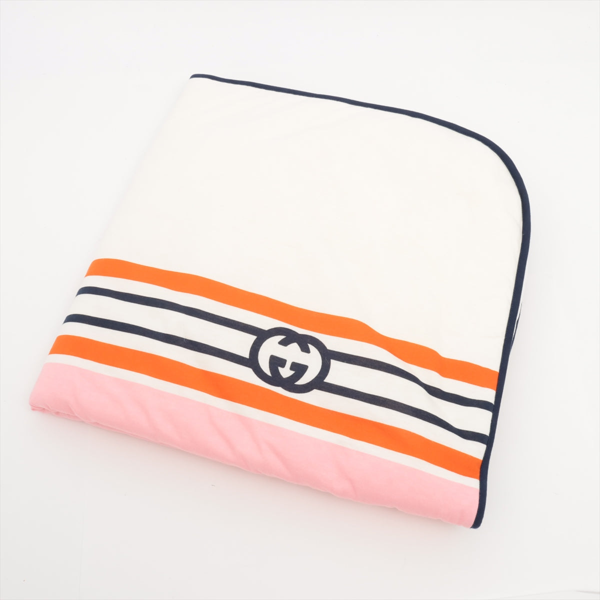 Gucci Interlocking G Blanket Wool & Polyester Pink x orange 681367