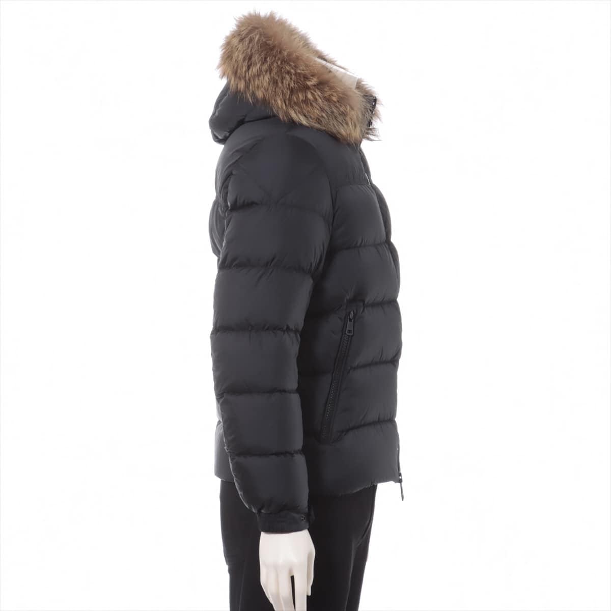 Moncler MARQUE 19-year Nylon Down jacket 0 Ladies' Black  With fur