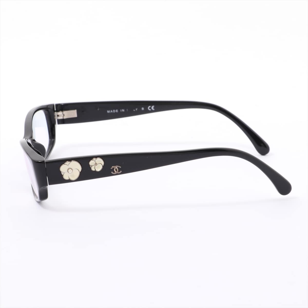 Chanel 3198-H-A Camelia Glasses Plastic Black