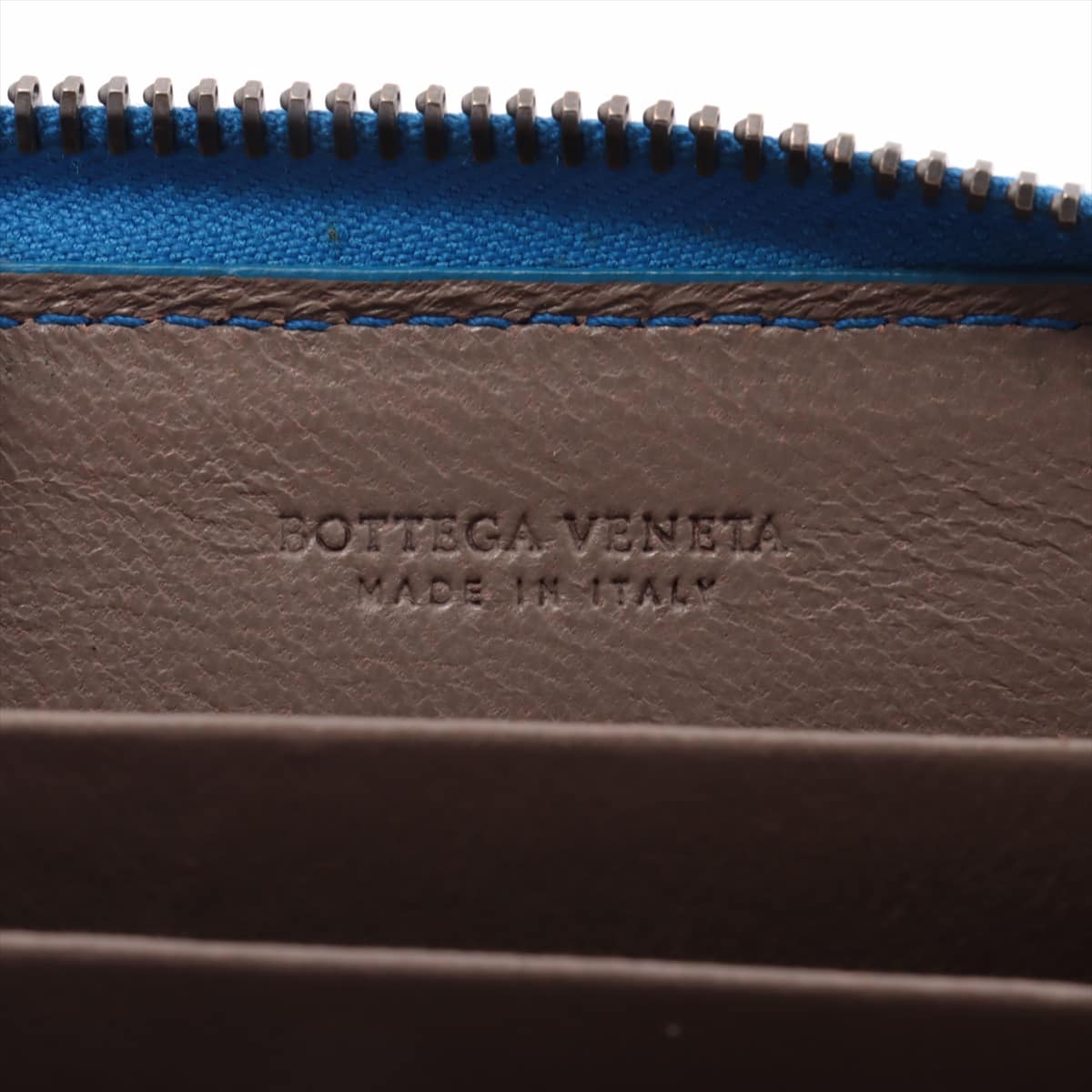 Bottega Veneta Intrecciato Leather Coin case Blue