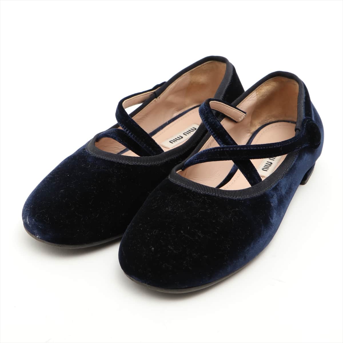 Miu Miu Velour Shoes 35 Ladies' Navy blue