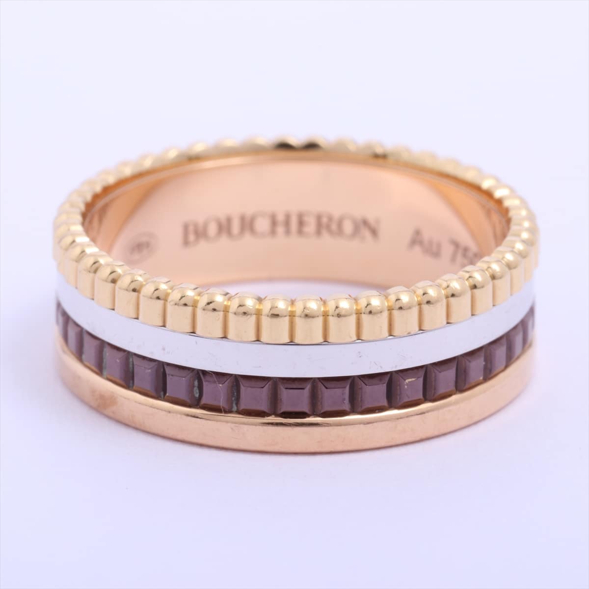 Boucheron Quatre small rings 750 YG×PG×WG 7.3g 55