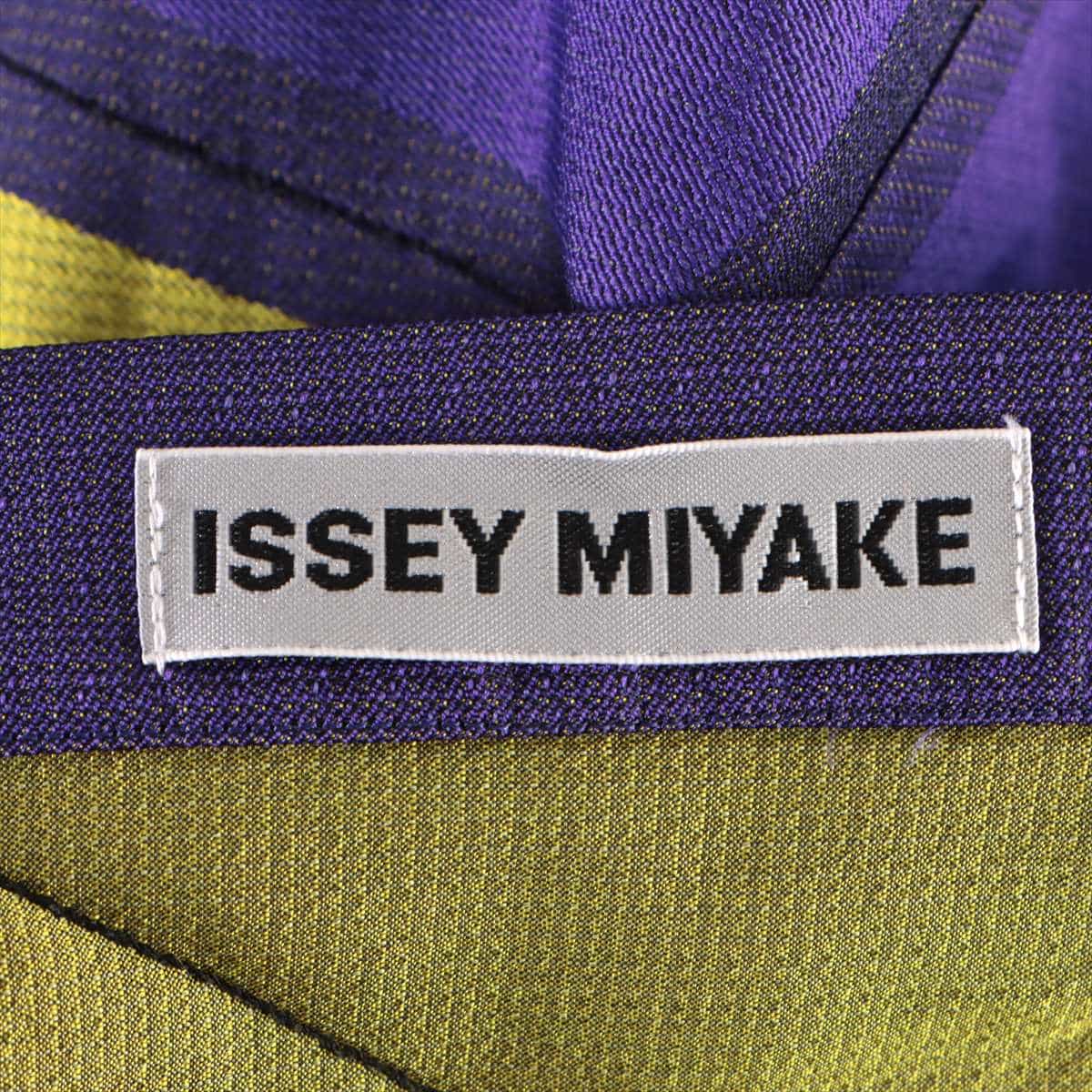 ISSEY MIYAKE Polyester Skirt 2 Ladies' Yellow x purple