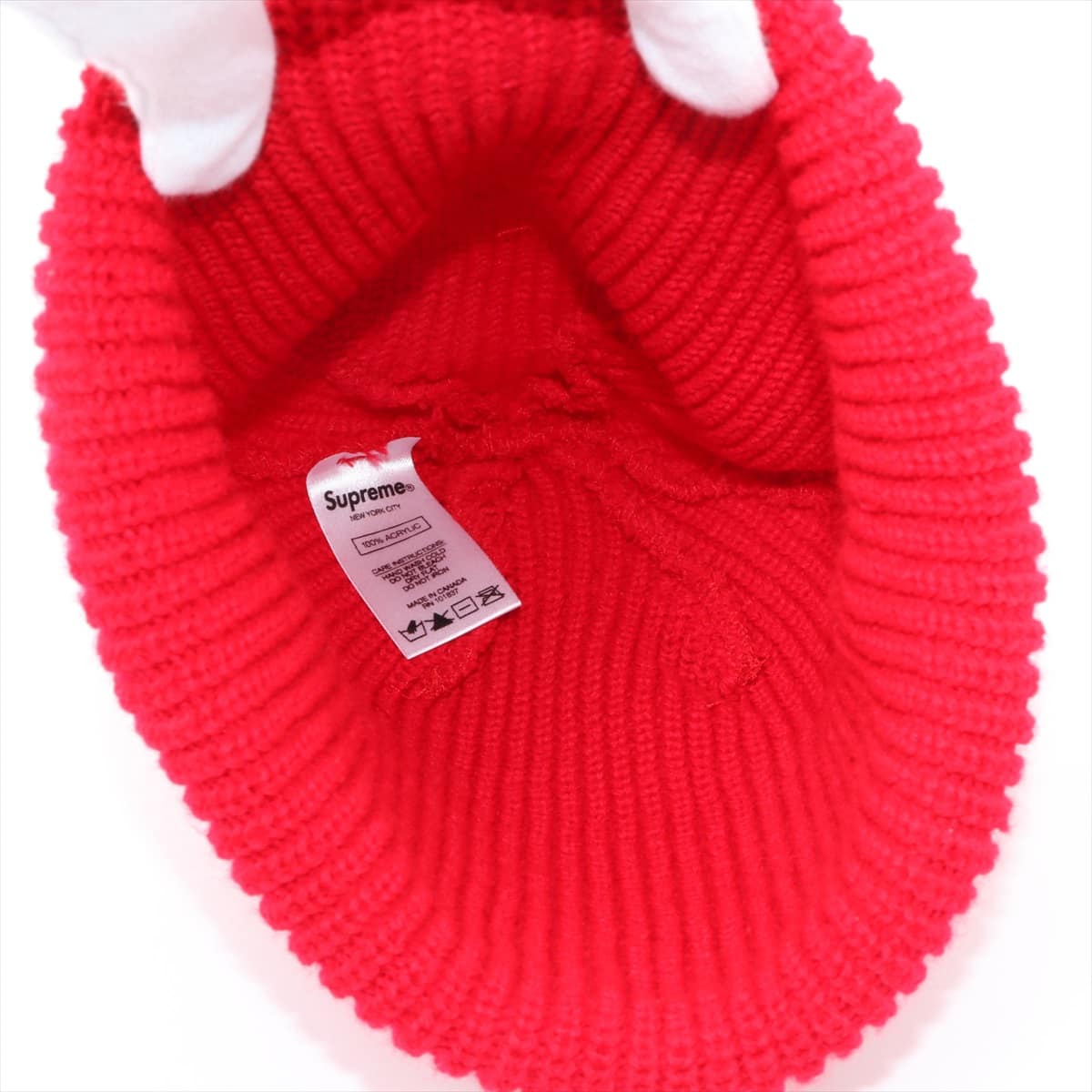 Supreme Knit cap Acrylic Red