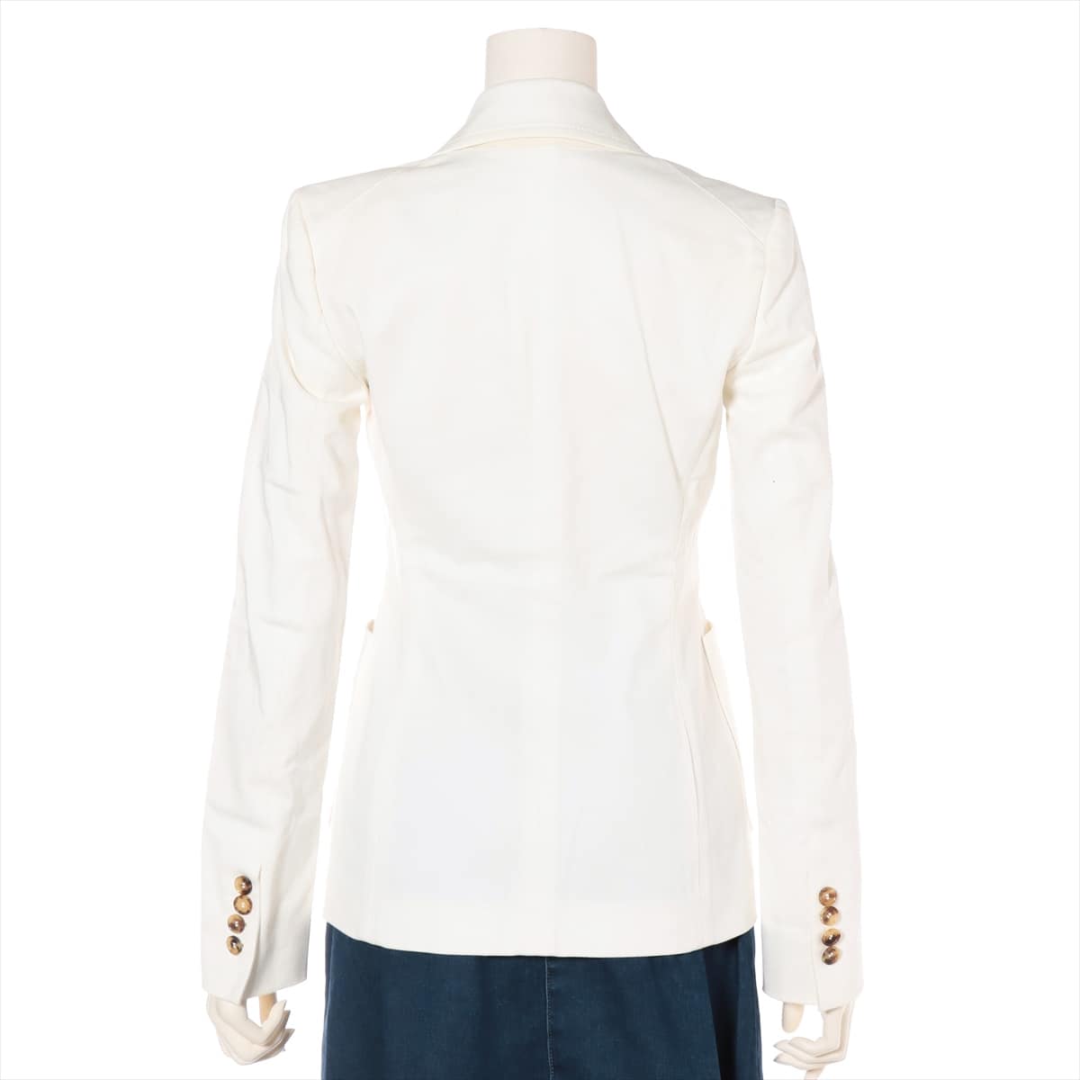 Ferragamo Cotton & rayon Jacket 38 Ladies' White