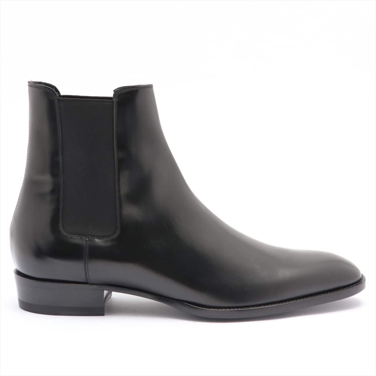 Saint Laurent Paris Leather Side Gore Boots 42.5 Men's Black