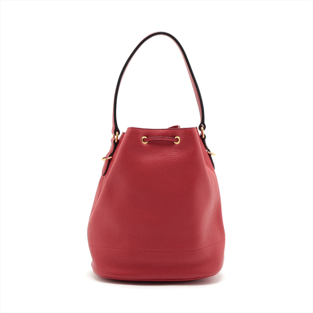 Prada Vitello Daino 2 Way Shoulder Bag Red 1BE018