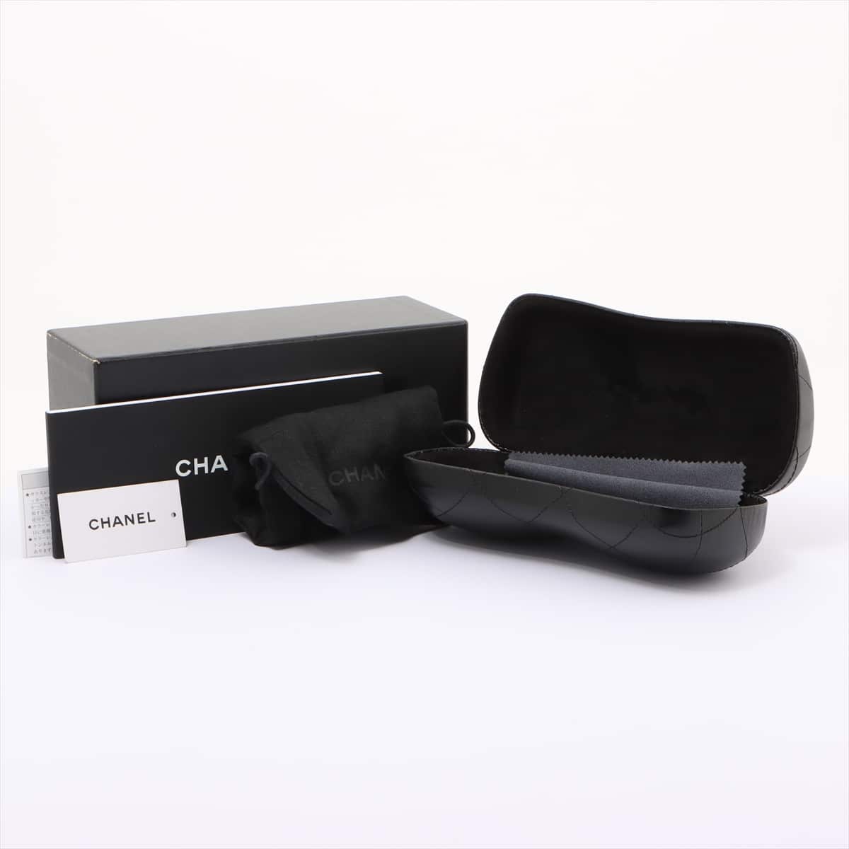 Chanel 5285-A Coco Mark Sunglass Plastic Black