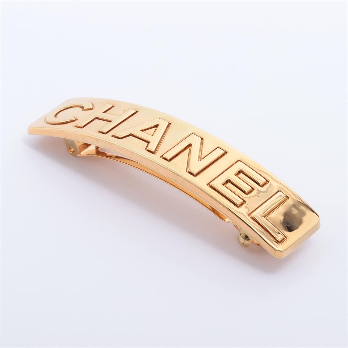 Chanel Logo 97A Barrette GP Gold