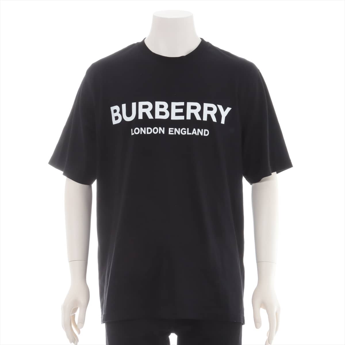 Burberry Cotton T-shirt L Men's Black  Logo