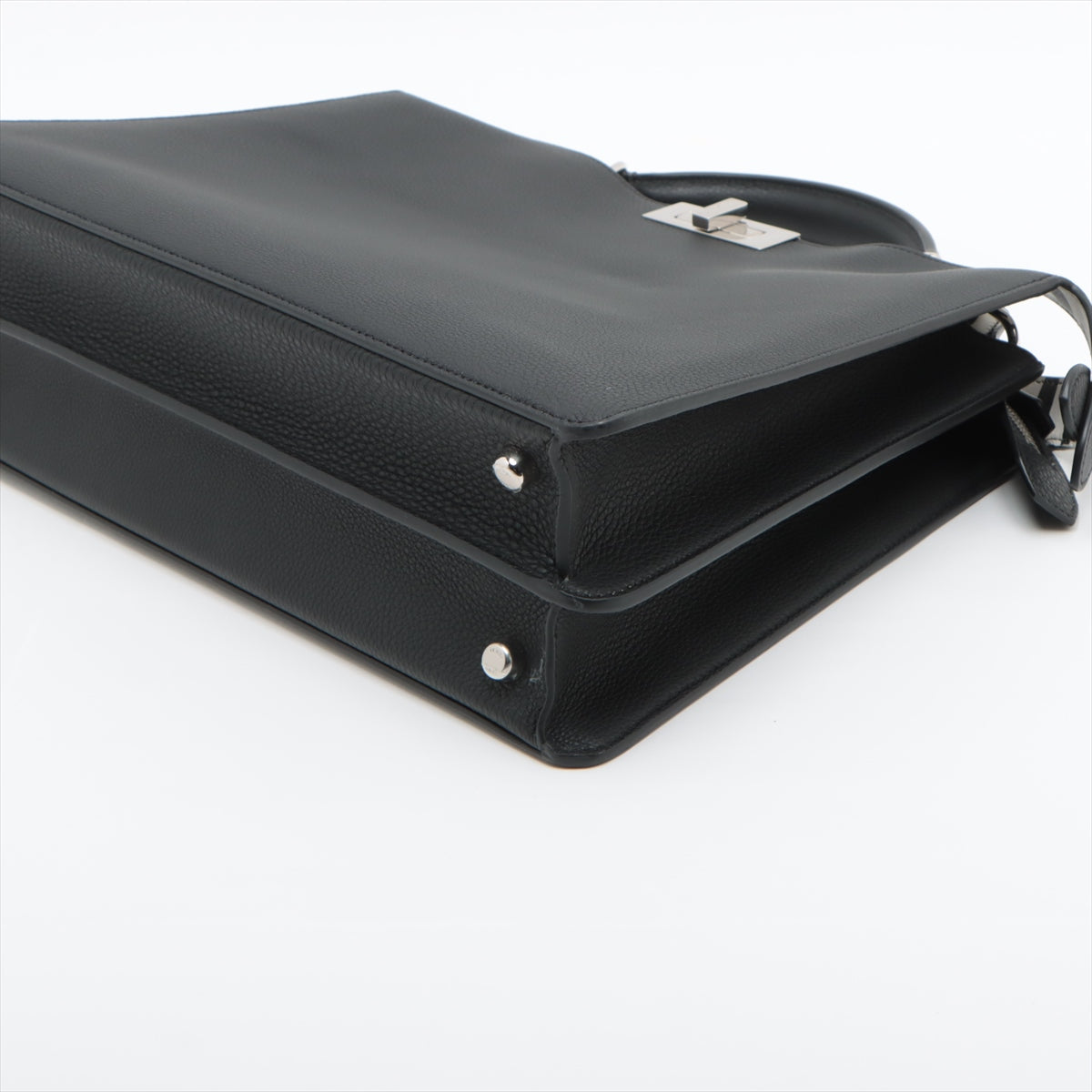 Fendi x Marc Jacobs Peek-a-boo ICU Co., Ltd. Medium Leather 2 Way Handbag Black × White 7VA529