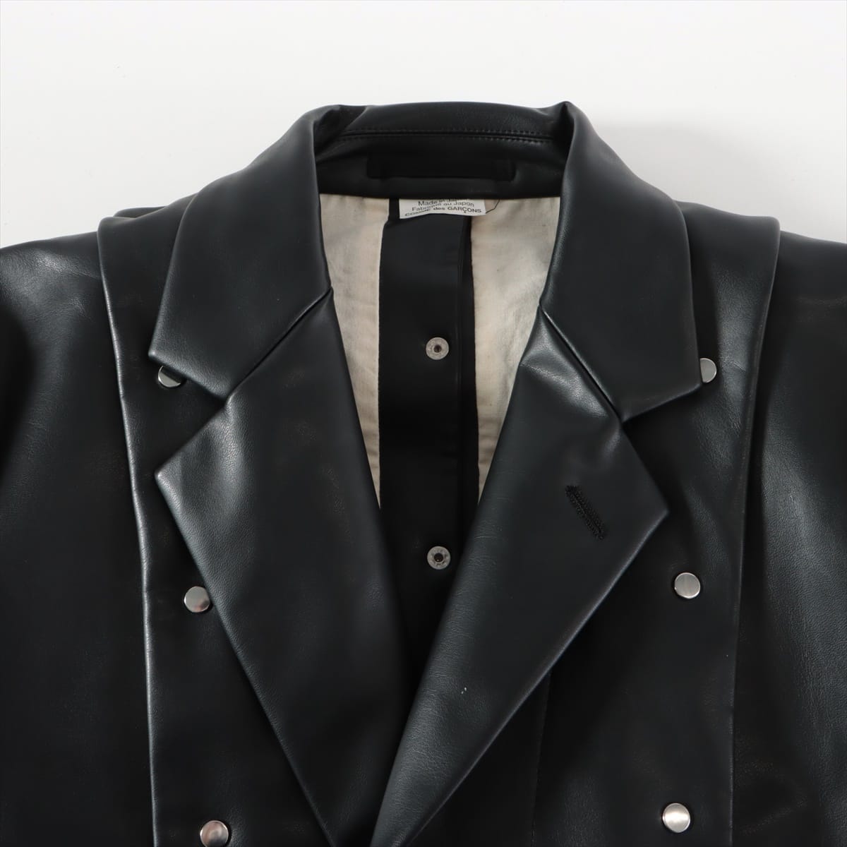 Comme Des Garçons Homme Plus AD2016 Faux leather Jacket M Men's Black