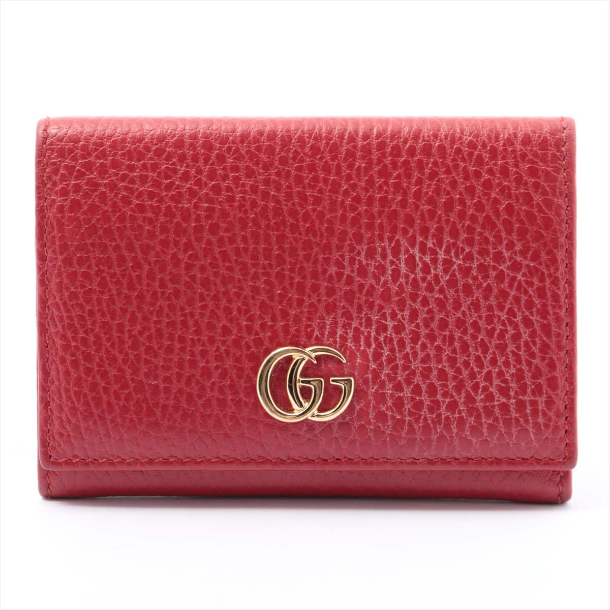 Gucci GG Marmont 474748 Leather Card case Red
