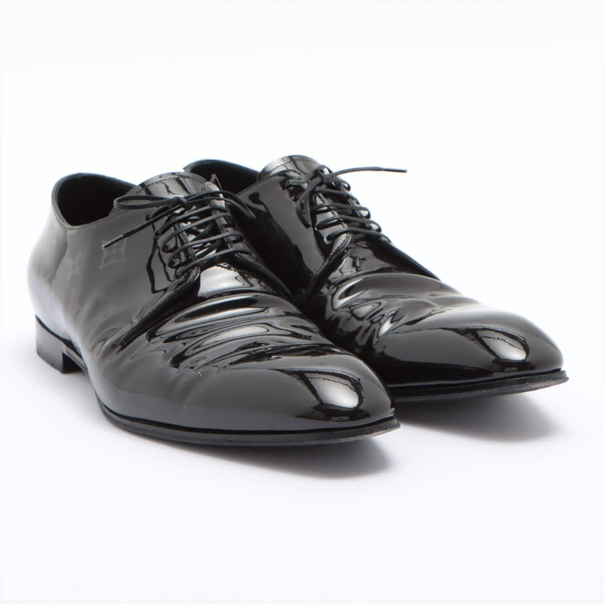 Louis Vuitton LV Vendôme line 19-year Patent leather Dress shoes 8 1/2 Men's Black Monogram MT1109
