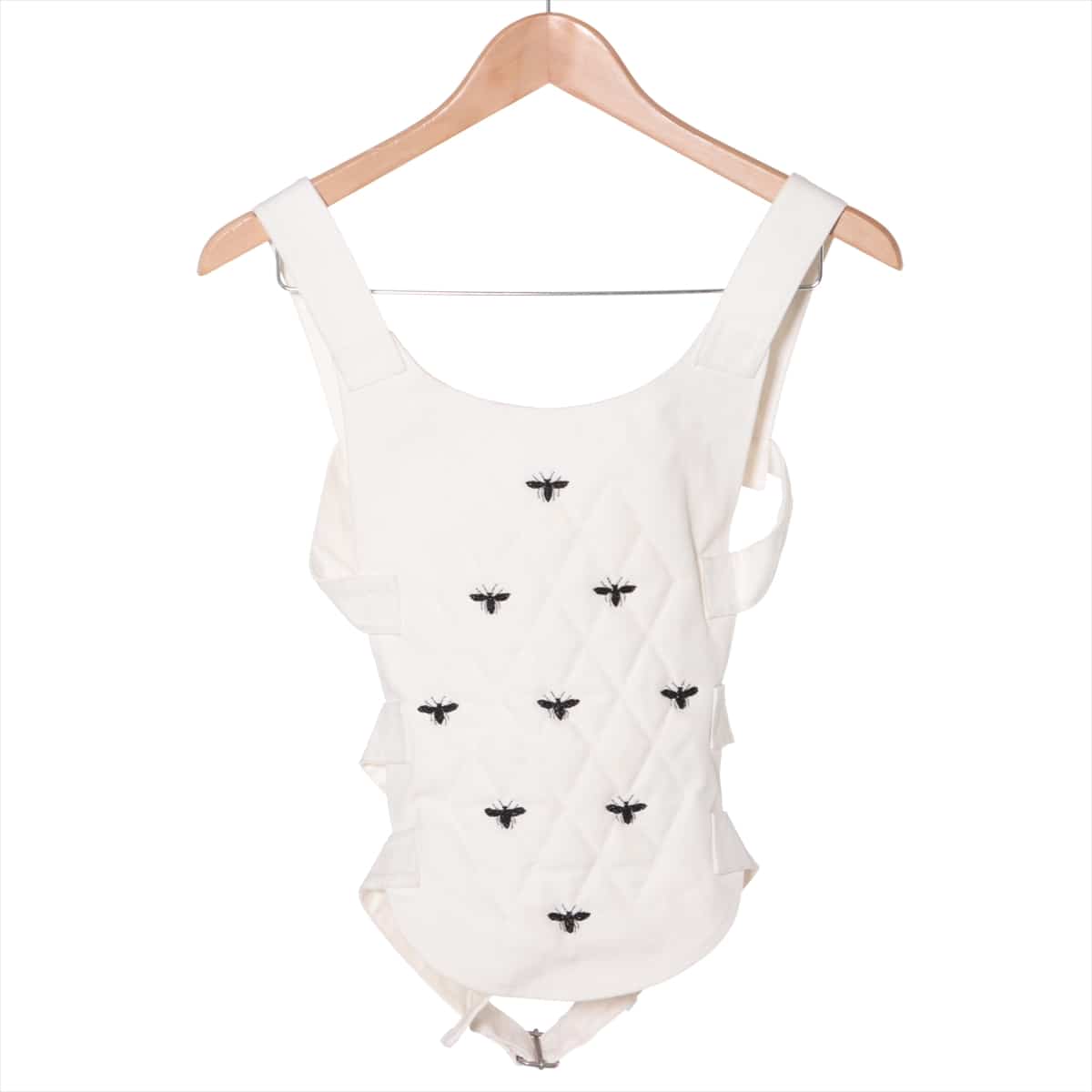 Christian Dior Cotton Vest XS Ladies' White  Bee 7E27500Z1305