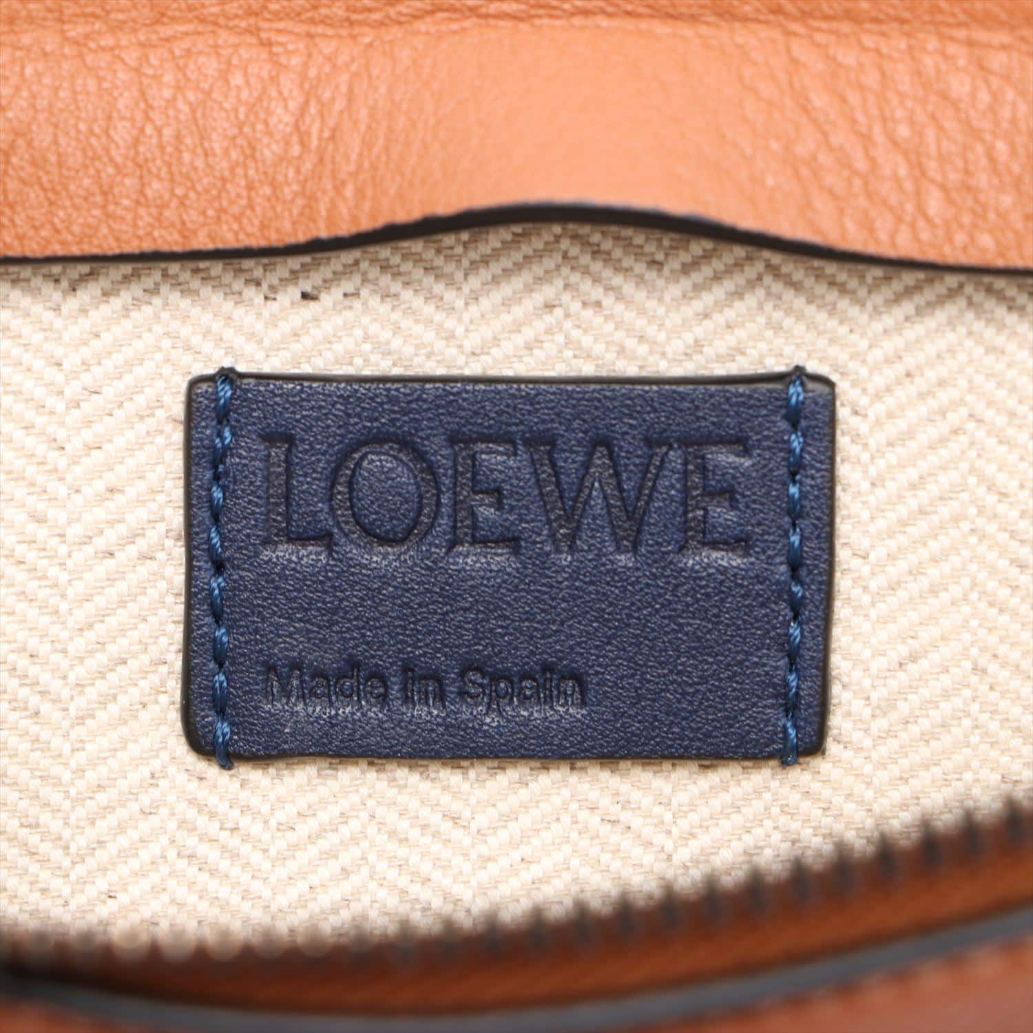 Loewe Leather Clutch bag Brown Flower