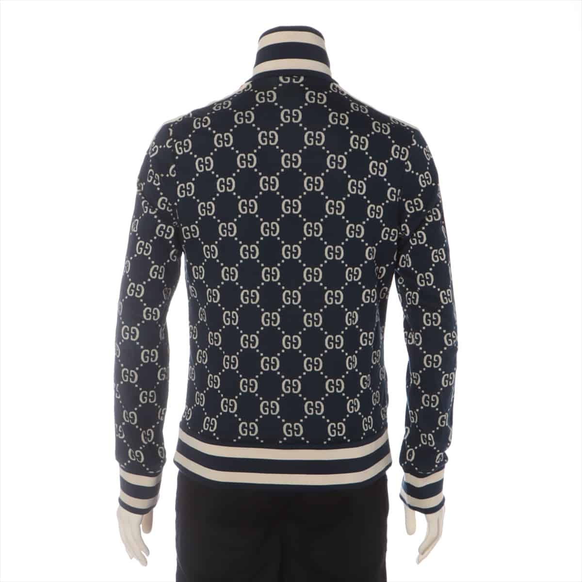 Gucci 18AW Cotton Sweatsuit S Men's Navy blue  GG jacquard
