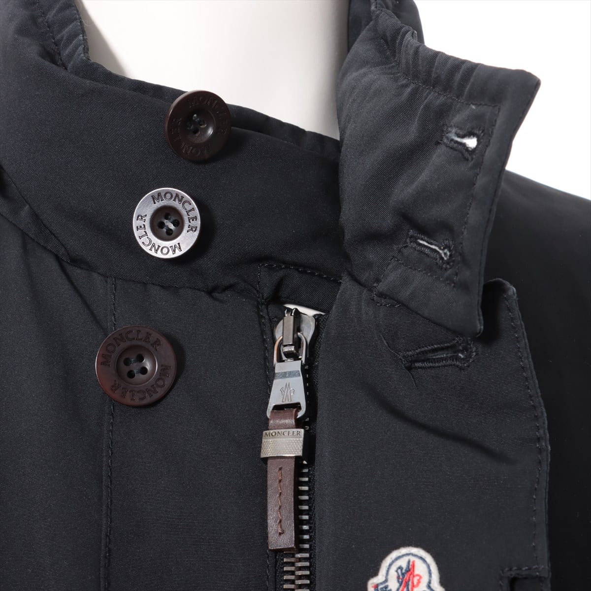 Moncler 07 Cotton & polyester Down coat 4 Men's Black  44516