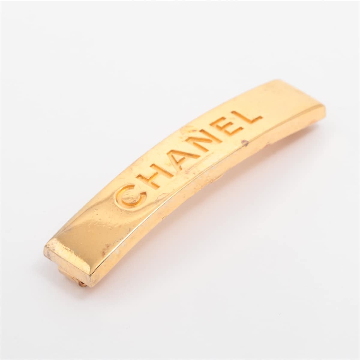 Chanel Logo 99P Barrette GP Gold